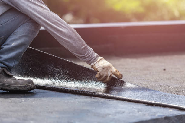 Professional Basement Waterproofing technician working in Emerson, NJ
